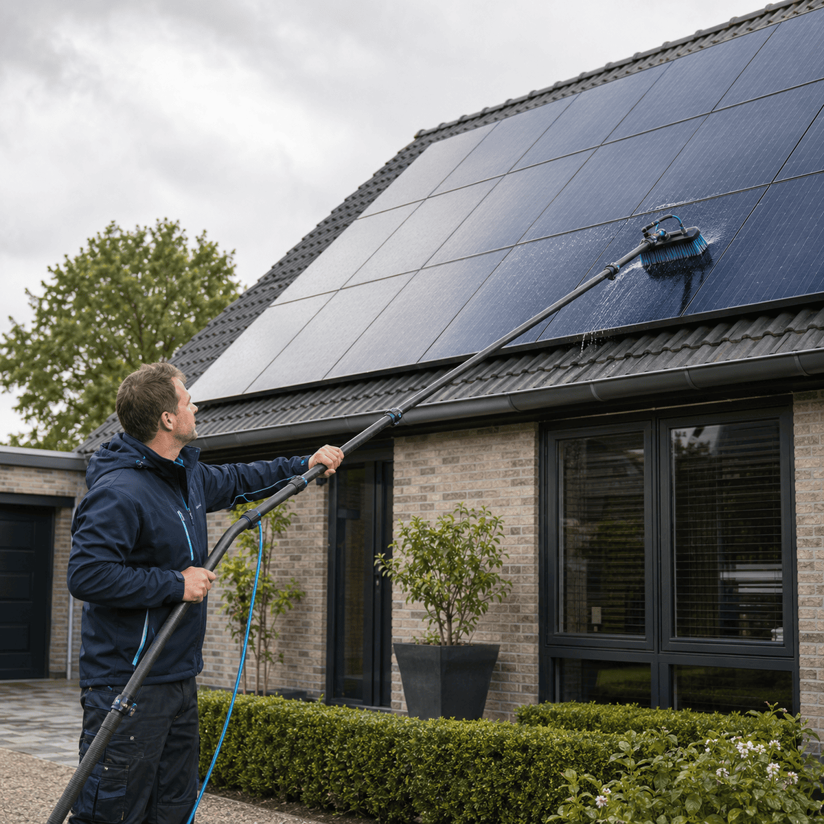 Zonnepanelen reinigen in Assen
